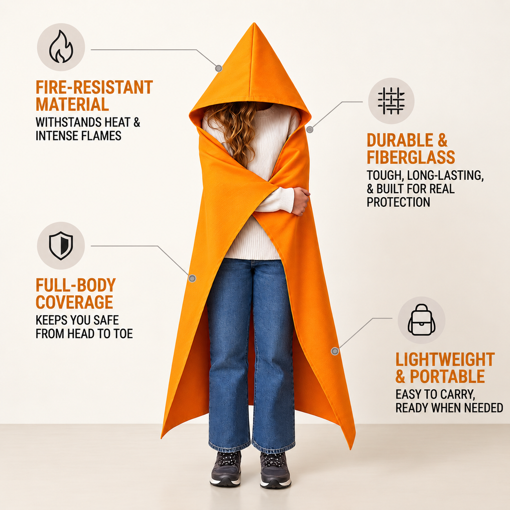 Supa Ant Fire Blanket -Certified 1500F Extra Thick